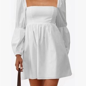 Elegant White Women's Dress